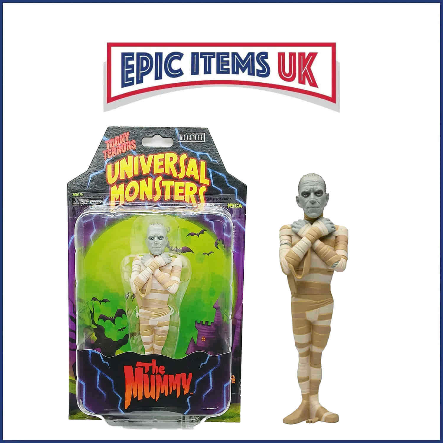 NECA Toony Terrors Series 10 Universal Monsters The Mummy Action Figure IN STOCK