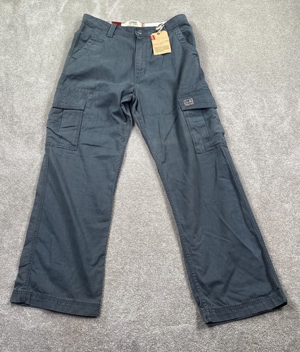Levi's lockere Passform gerades Bein Cargo Arbeitskleidung Hose Herren Größe 33 x 32 anthrazit