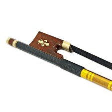 4/4 Violin Bow Carbon Fiber Material Snakewood Frog Black Horsehair Well-balance