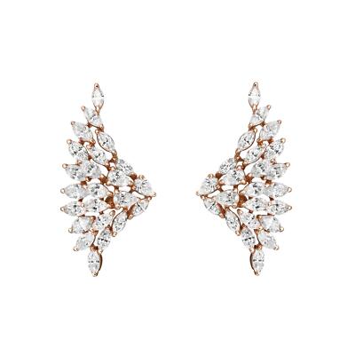 Messika Angel Wing Diamond Earrings 18K Rose Gold