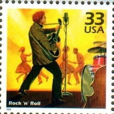 Rock n Roll Music Comes of Age 1950 MNH US Postage Stamp 33 Cents Scotts 3187m