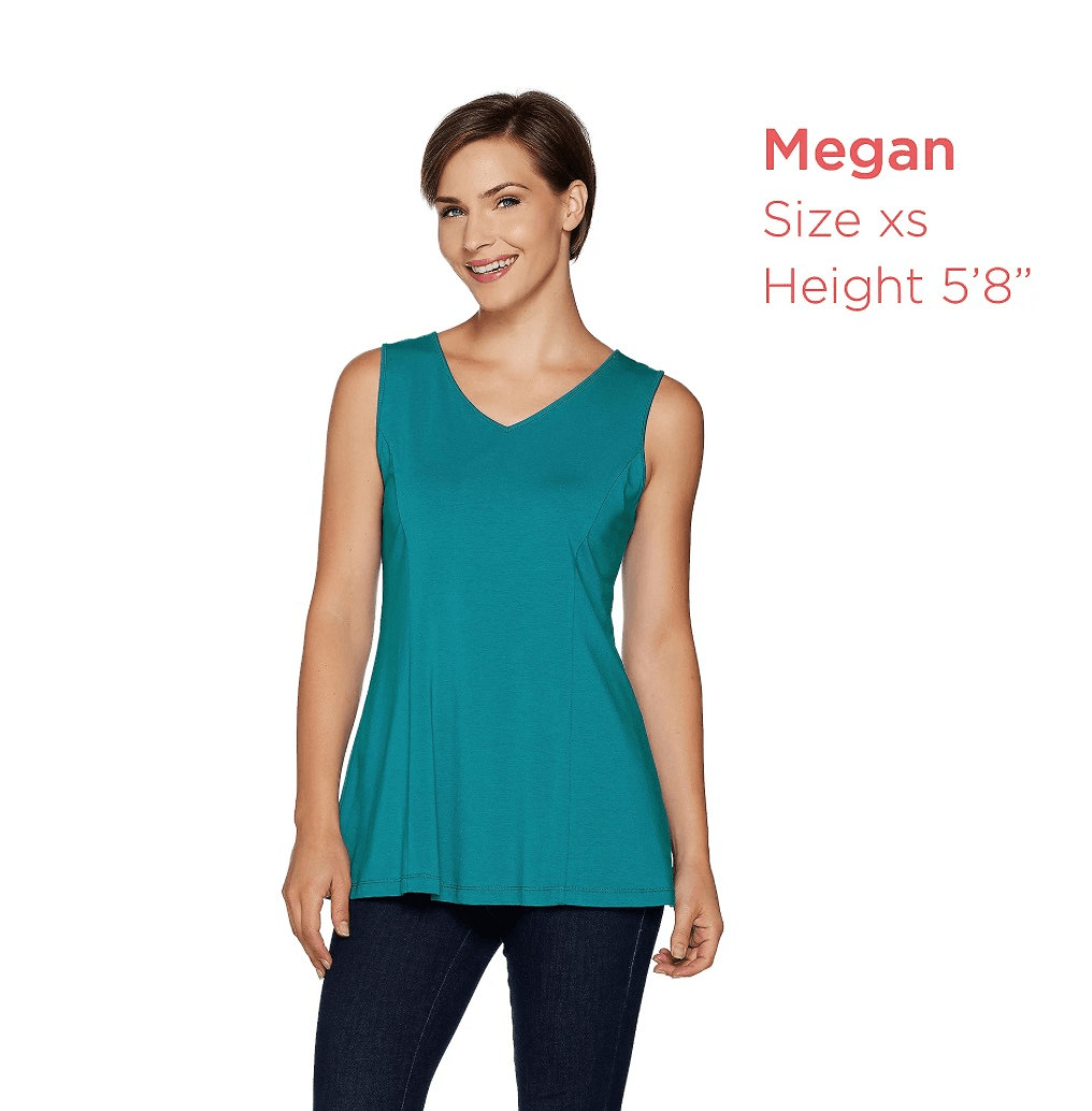 Susan Graver Womens 3X Modern Essentials Stretch Cotton Modal Tank Top Black NWT thumbnail 4