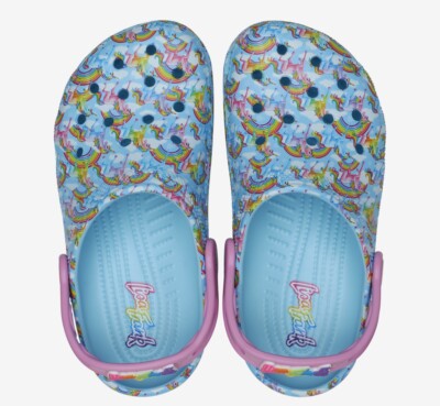 Crocs Lisa Frank Rainbow Unicorn Classic Clog GIRLS' YOUTH