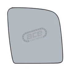 Transit Connect Van 2009-2013 Convex Upper Mirror Glass Drivers Side Clip On