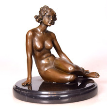 Bronze Statue Junge Frau Margret Bronzefigur weiblicher Akt Nude
