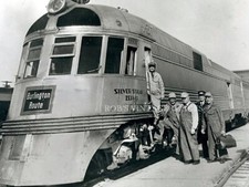 CB&Q Burlington Zephyr Train Railroad photo Stream Lined Silver Streak