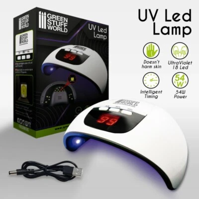 GREEN STUFF WORLD Lampe LED UV Ultraviolette - portable led ultra-violet sécheur résine UV