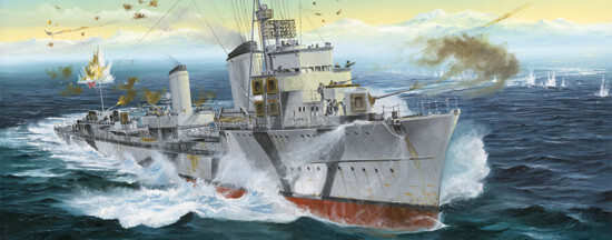 German Zerstorer Z30 1942 Trumpeter maquette historique haute précision échelle 1/700
