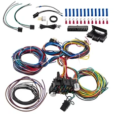 Wiring Harness Kit 21 Circuit 17 Fuses Kit Extra Long Universal for Chevy for Je