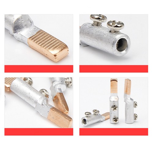 C45 10-50mm² Kupfer Aluminum Stiftkabelschuhe Anschlussklemme Für Unterbrechung - Bild 5 von 12