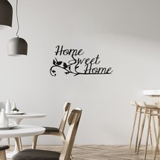 Home Sweet Home Metal Sign - Simple Wall Art, Minimalist Home Decor