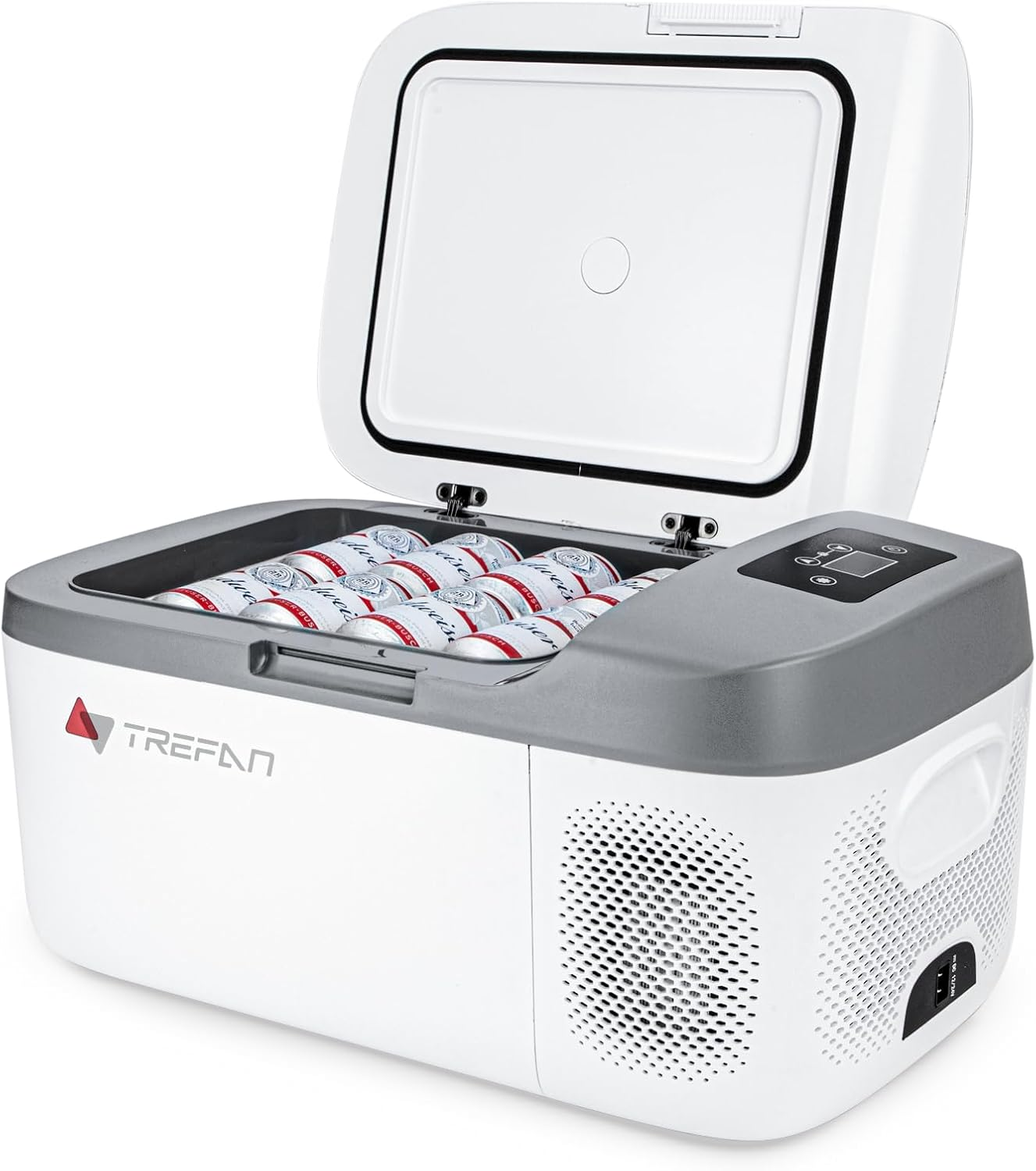 12V Refrigerator 20Q/18L, Portable Freezer Car Cooler Plug in (-4℉-68℉), Electri