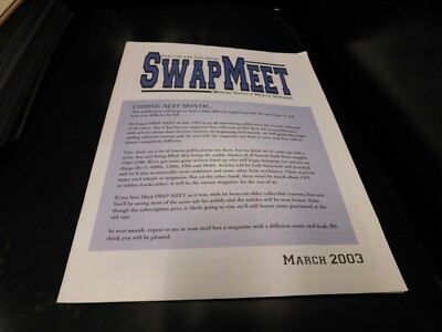 Swap Meet Tractor & Implement Magazine March 2003