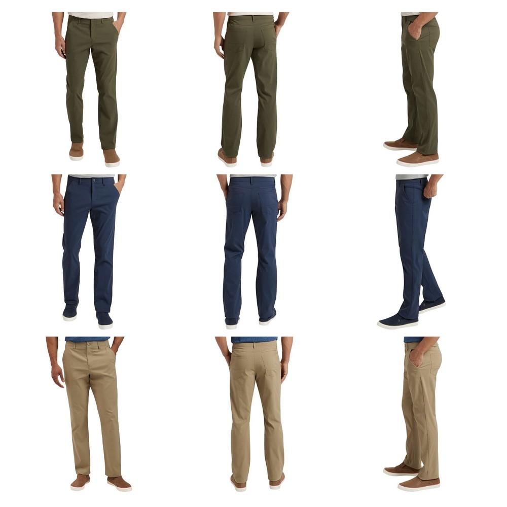 Weatherproof Vintage Men’s Excursion Tech Pant Tan , Blue , Green