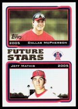2005 Topps #331 Dallas McPherson / Jeff Mathis - EX