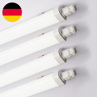 Feuchtraumleuchte LED 1,5M 4Er Set 45W IP65 Garage Keller Werkstatt
