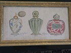 K Spicher Framed Signed & Numbered Lithograph Perfume Bottles — photo 1