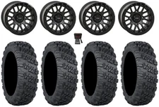 System 3 SB-9 Bdlk 15" Wheels Matte Bk 30" Versa Cross V3 Tires Commander Mav