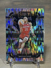 2024 Panini Select WNBA Brittney Sykes Silver Flash Prizm #3 Mystics Laces