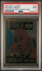 1994-95 COLLECTOR'S CHOICE MICHAEL JORDAN #420 GOLD SIGNATURE CARD PSA 9