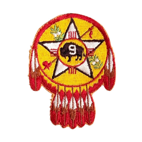 Vintage REGION 9 Warshield Badge PATCH BSA Camp TX OK Boy Scouts
