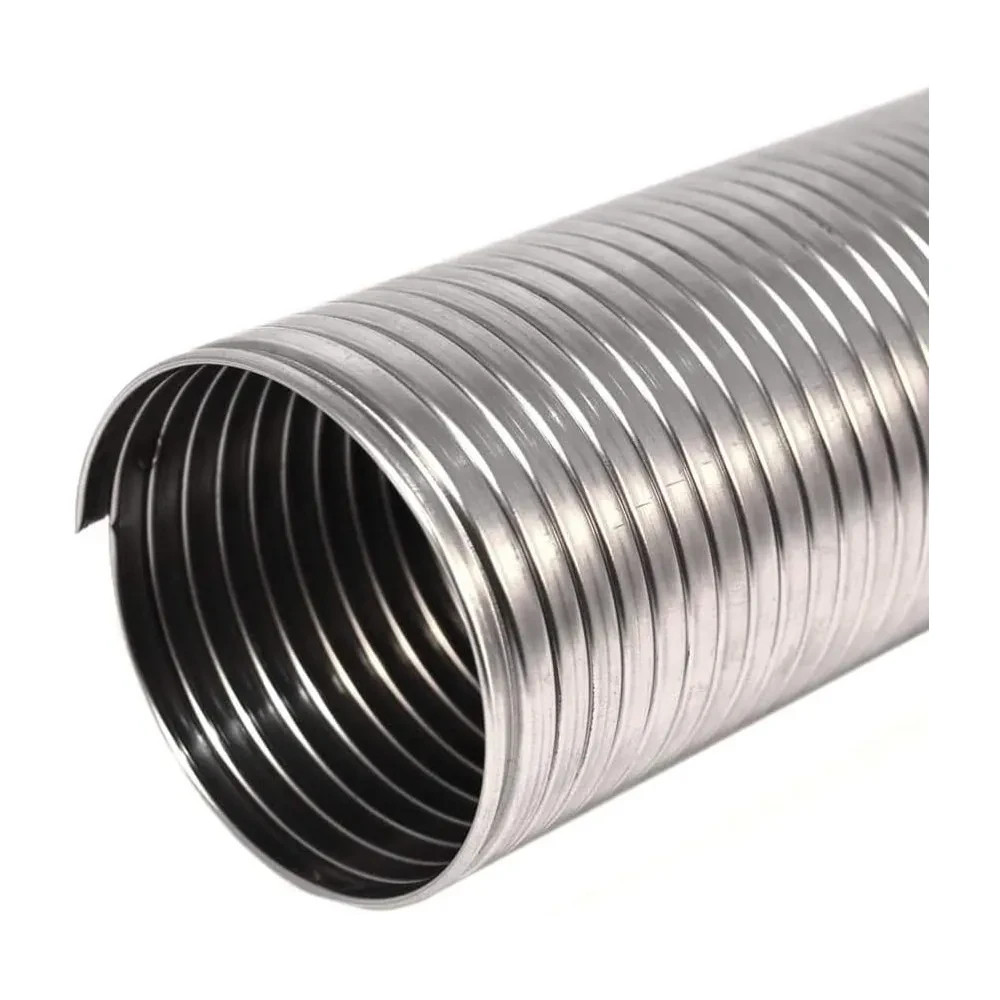 Tubo flessibile da 200 x 3000mm di acciaio inox AISI 316 spessore 10mm
