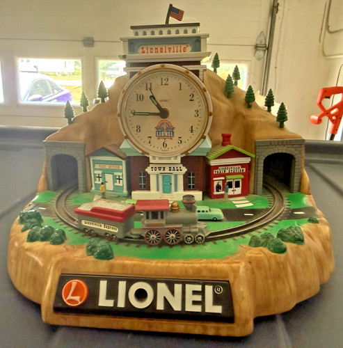 Lionel 100th Anniversary Limited Edition Train Station Clock With Train