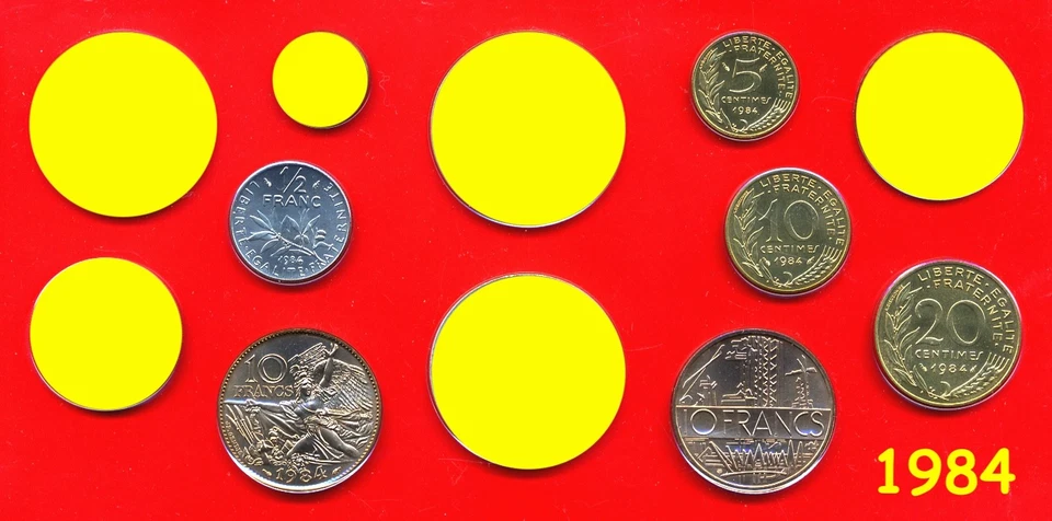 Lot FDC : 6 pièces de 1984 - 5 centimes à 10 francs Rude - Photo 1/1