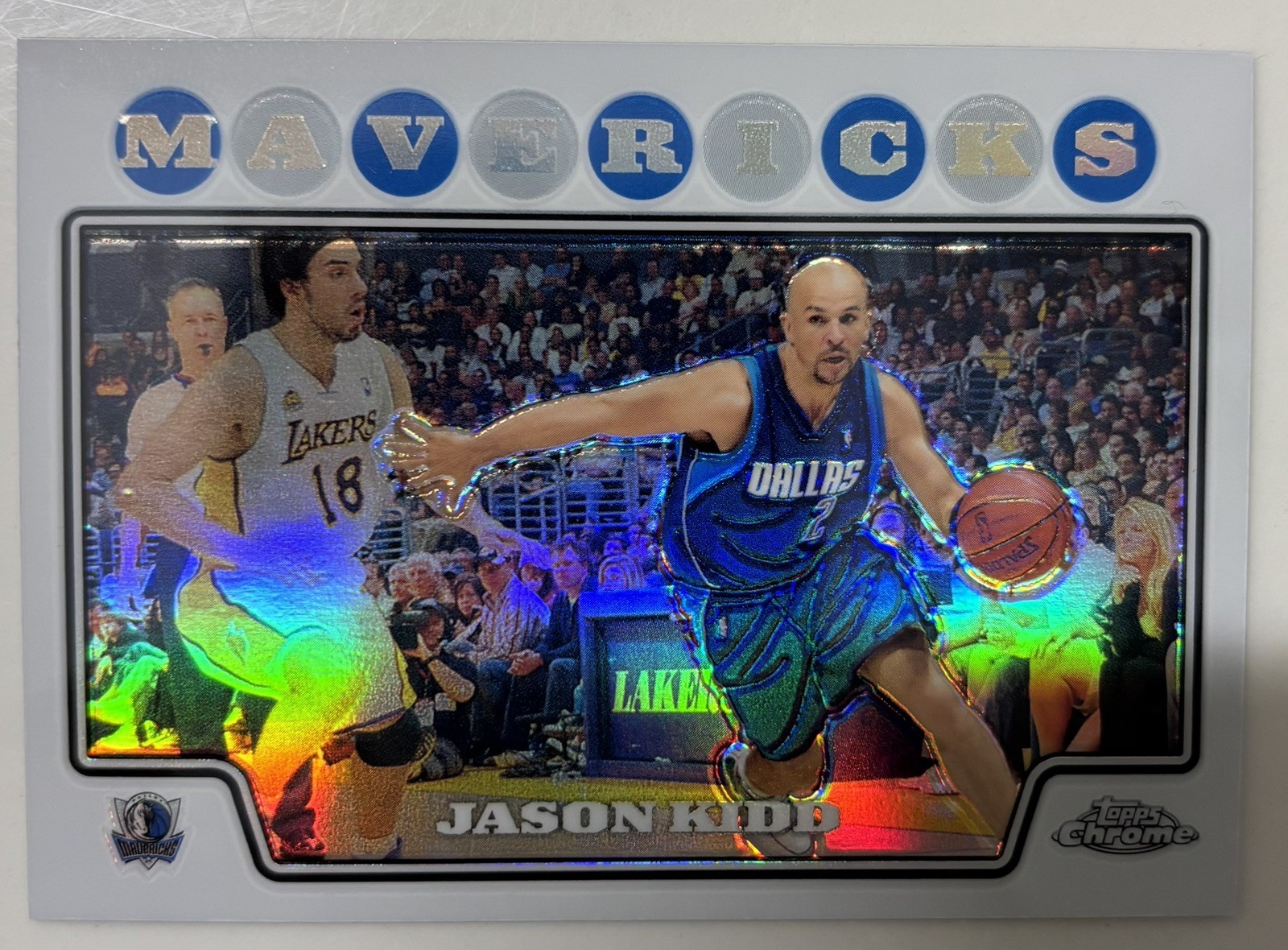 2008-09 Topps Chrome Jason Kidd Refractor #55 Mavericks