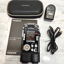 Olympus LS-100 Set registratore vocale acustico PCM lineare multitraccia in scatola jp