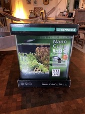 Mini-Aquarium Set: Nano Cube Basic 20 L + 2x Rückwandfolie und Abdeckung!