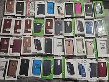 ​LOT of 40 Mixed Brand Phone Cases - Cricket, ZIZO, Transform, Kickstand, Clear