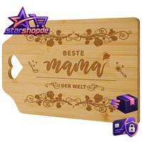 Schneidebrett Bambus Graviert Beste Mama Geschenk FüR Muttertag Geburtstag