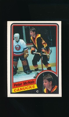1984-85 OPC #326 Peter McNab * Center * Vancouver Canucks * EX-MT *