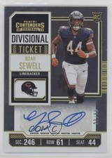 2023 Contenders Rookie Variation Divisional Ticket 23/99 Noah Sewell Auto 10p3