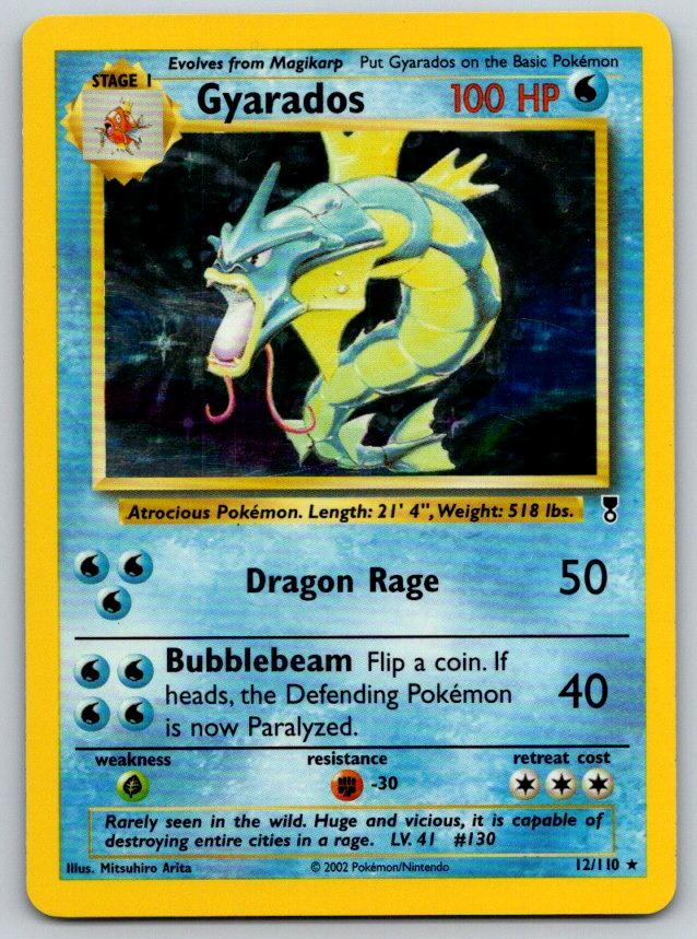 Gyarados Holo Legendary Collection 12/110 Pokemon Card NM