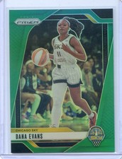2024 Panini Prizm WNBA DANA EVANS #72 GREEN PRIZM SKY