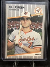 1989 Fleer - Billy Ripken #616 FF Error Black Box on Bat Knob