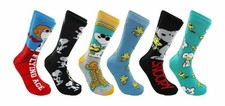 Peanuts Snoopy  Woodstock Adult Casual Crew Socks, 6-Pack, Size 6-12