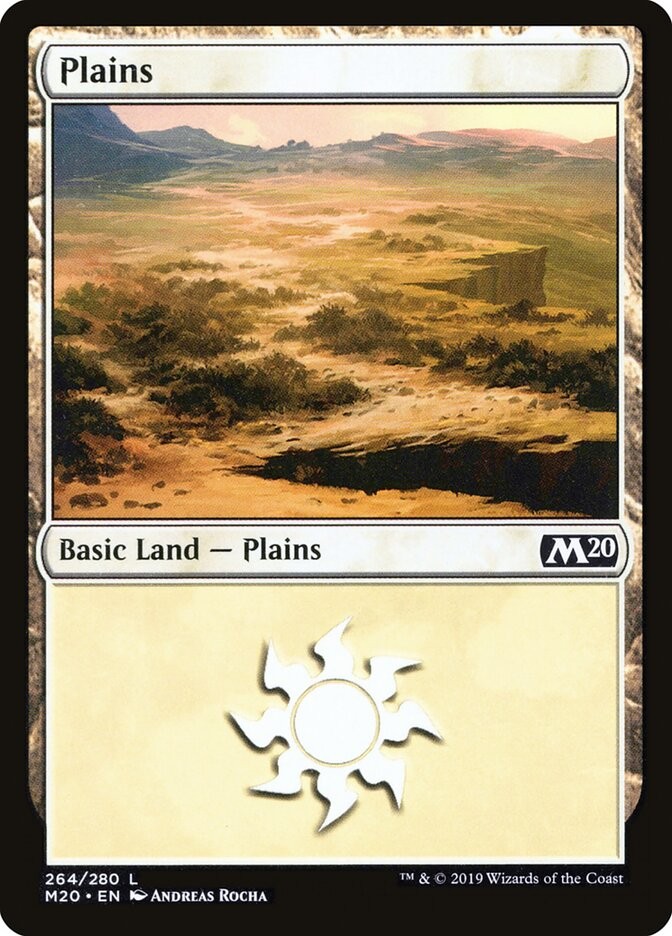 Plains Foil (264) Core Set 2020 M20 MTG Magic