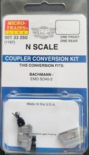 N MICRO TRAINS 001 33 050 Coupler Conversion kit 1167 Fits Bachmann: EMD SD40-2
