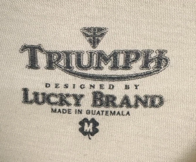 De colección. Lucky Brand Triumph DEVIL’S ARROW MANGA 3/4 BONNEVILLE SPEED TRAILS Talla M Foto 3 de 4