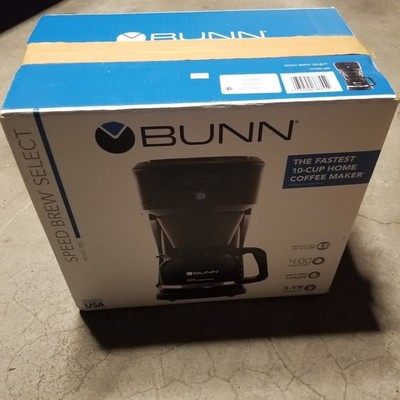 BUNN SBS Speed Brew Select Coffee Maker 10 Cup Black With Box