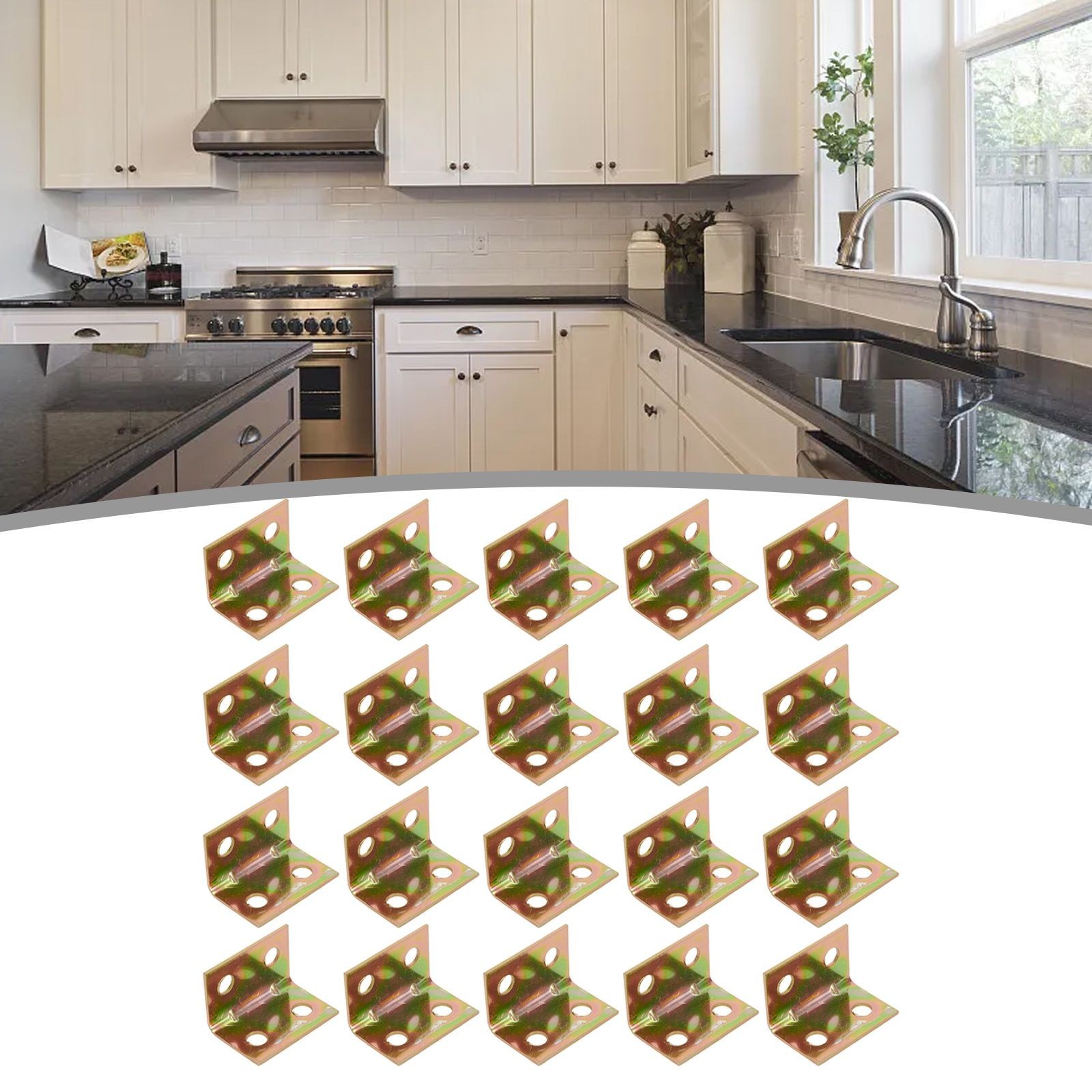 Angle Bracket Reuseable Table Fastener 4 Holes 90 Degree Furniture Corner Cover