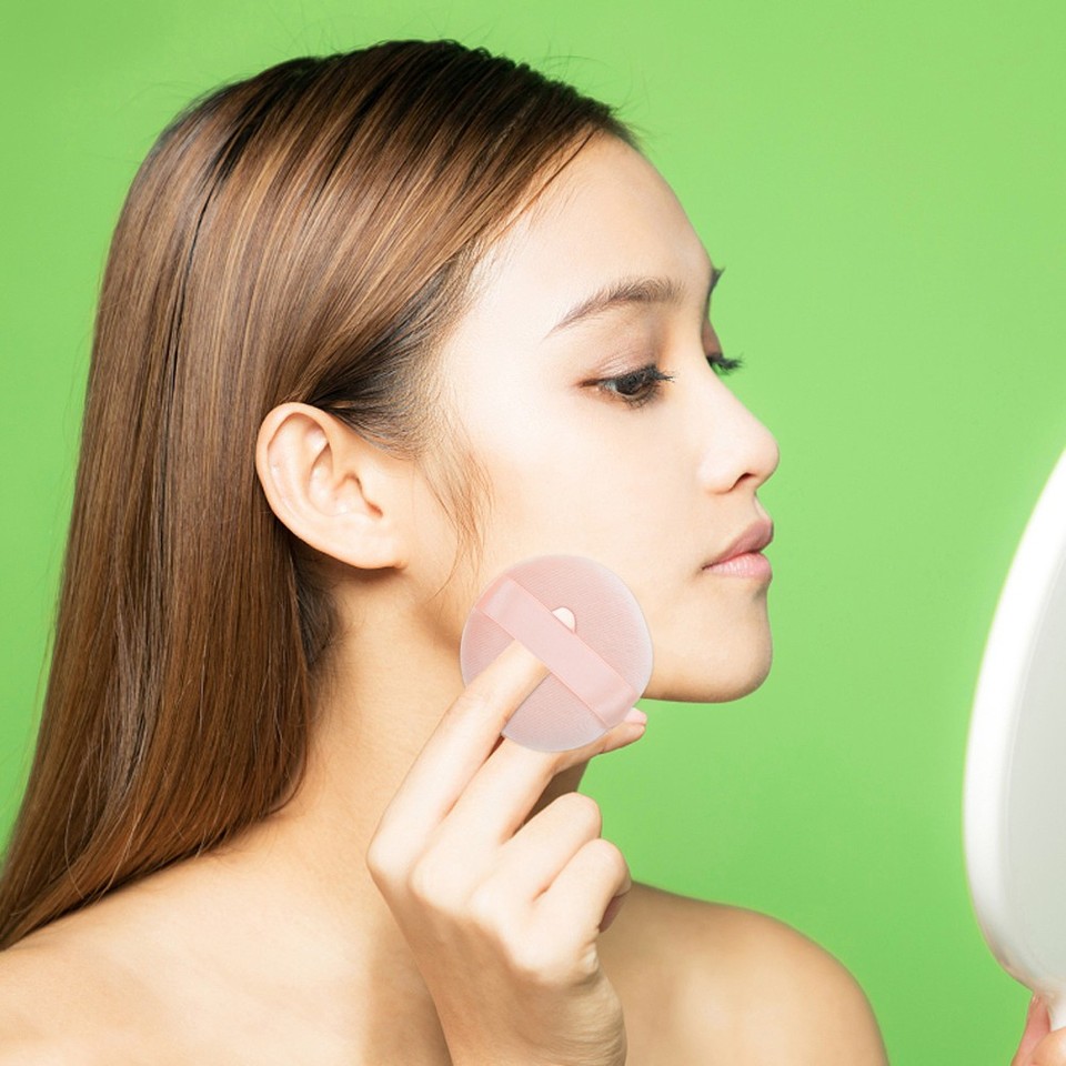 4Pcs Round Powder Puff Makeup Sponge Puff Non-Fluorescer Concealer ...