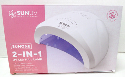 SUNUV  SUNONE 2-in-1 UV LED NAIL LAMP - New Open Box