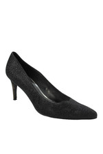 Stuart Weitzman Womens Pointed Toe Pumps Black Metallic Size 10 Medium