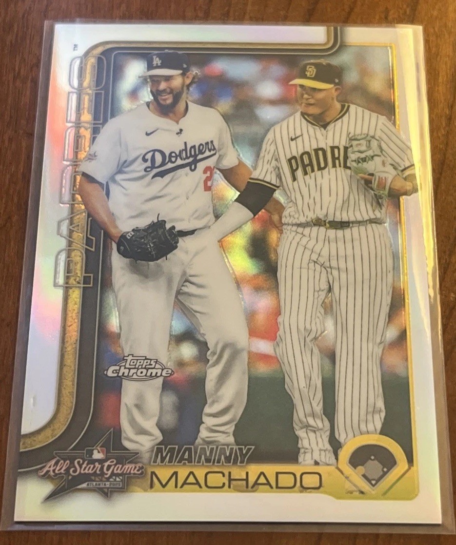 2025 Topps Chrome Update Manny Machado All Star Game Image Variation!!