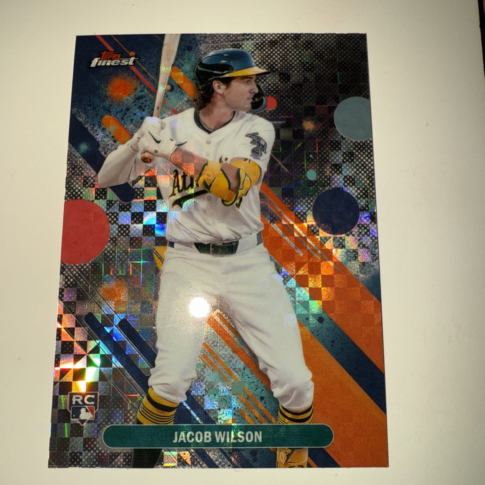 2025 Topps Finest - Common Jacob Wilson #61 Checkerboard Refractor (RC)