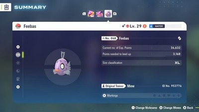 Shiny 6IV Alpha Modest Milotic (Feebas mit Prismenskala) Pokémon ZA